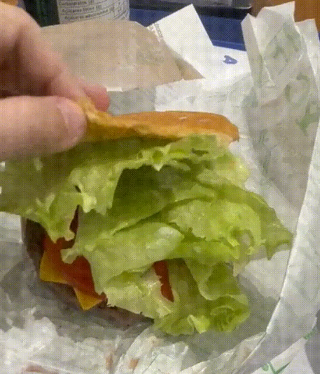 Pão sem estrutura para o recheio