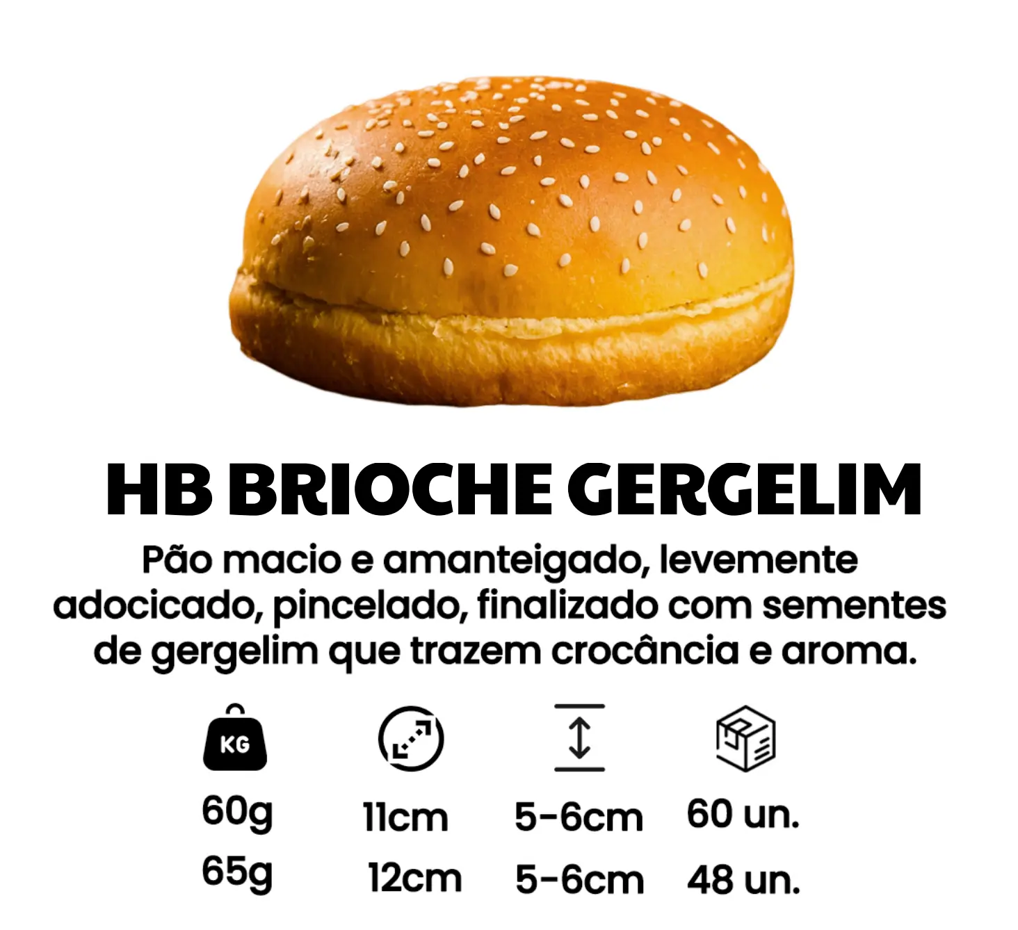 Pão Brioche com Gergelim para Hambúrguer - ValePan