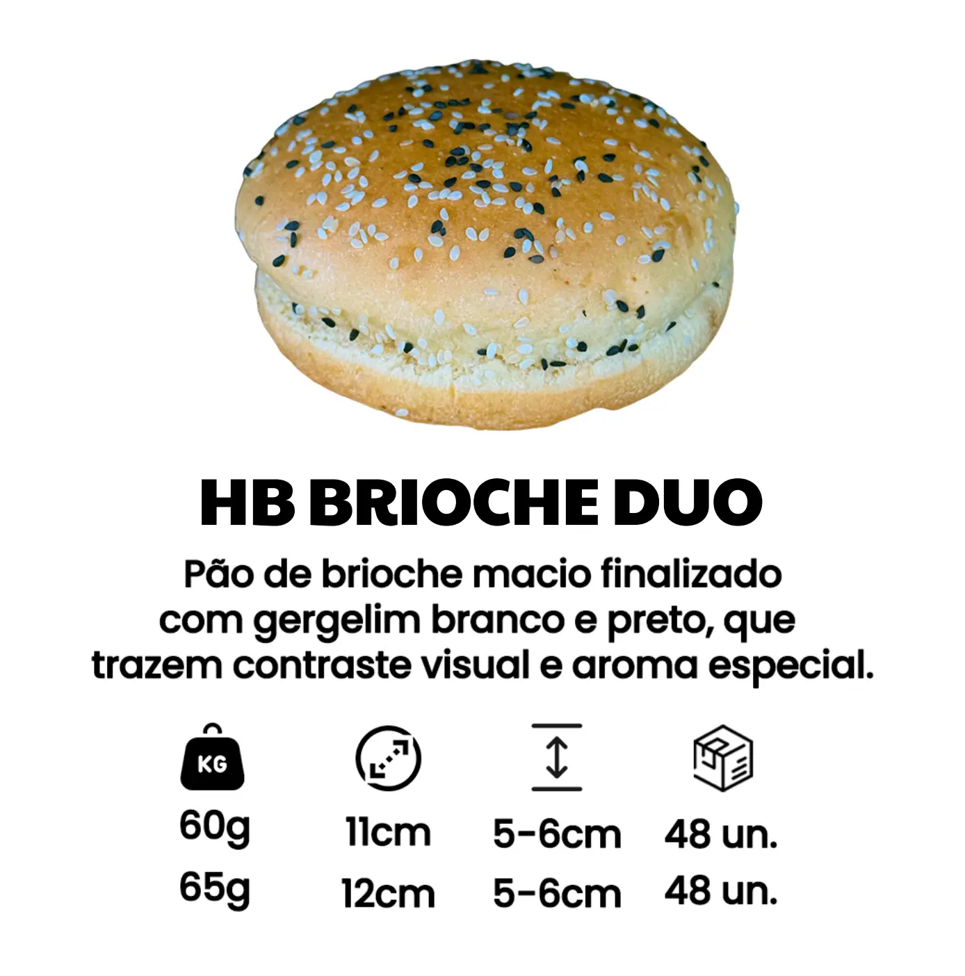 Pão Brioche Duo para Hambúrguer - ValePan