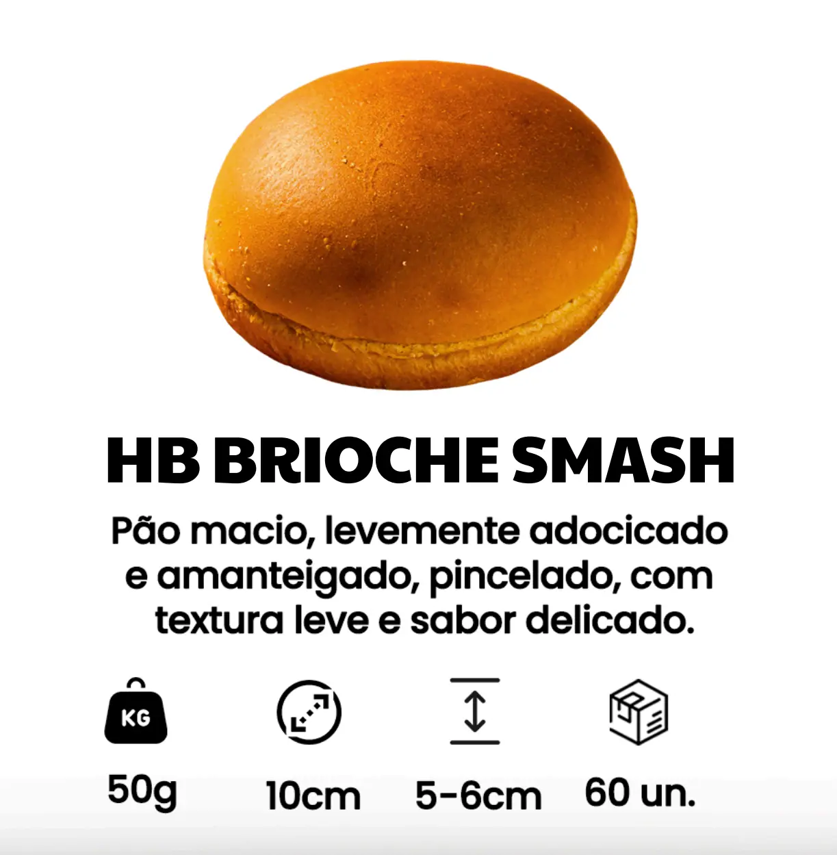Pão Brioche Smash para Smash Burger - ValePan